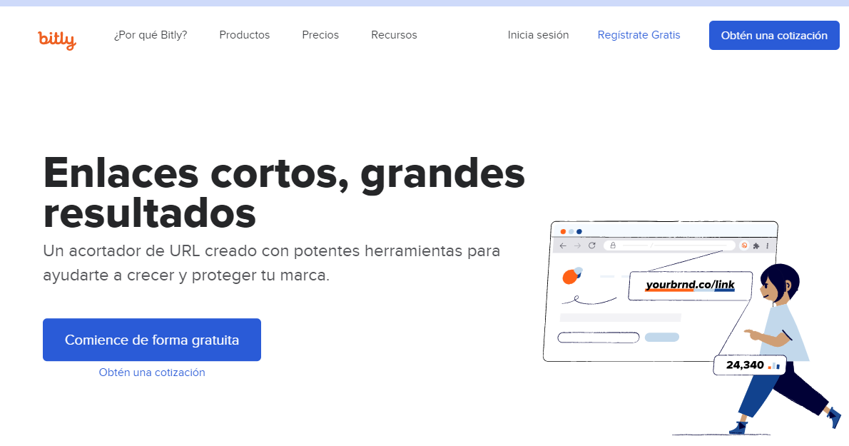 Web de Bitly